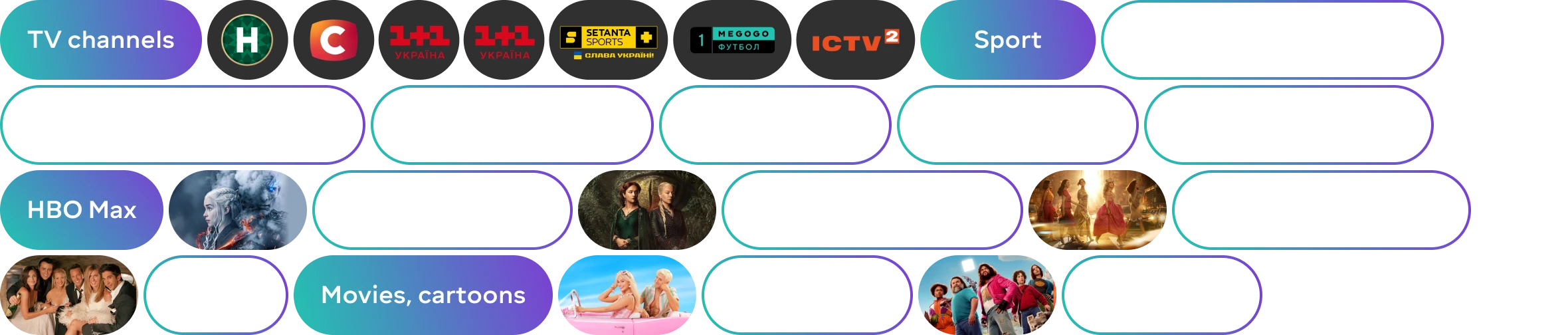Movies, series and TV channels available in the Maximum subscription