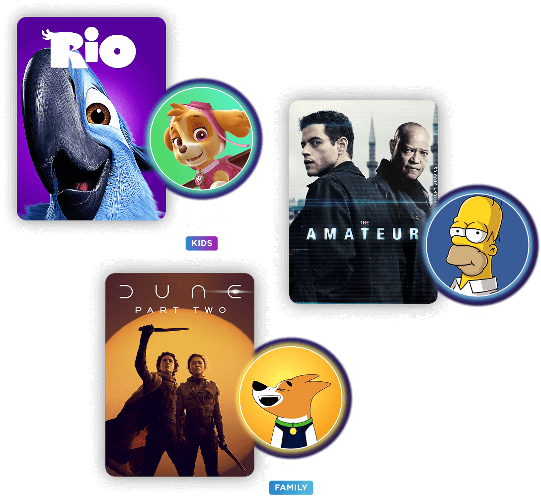 Separate profiles for the whole family