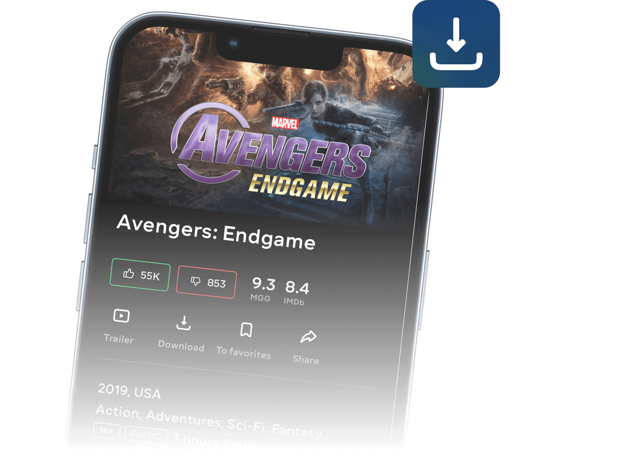 Watch a downloaded movie without the Internet