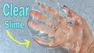 GIANT CLEAR WATER SLIME How to make Super Thick Clear Water Slime at home easy [ASMR]