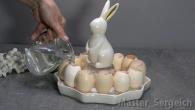Easter decor in 5 minutes! Just glue the eggshells together and you'll get incredible!