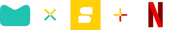 Лого Netflix+Setanta+Megogo