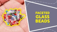 Faceted glass beads