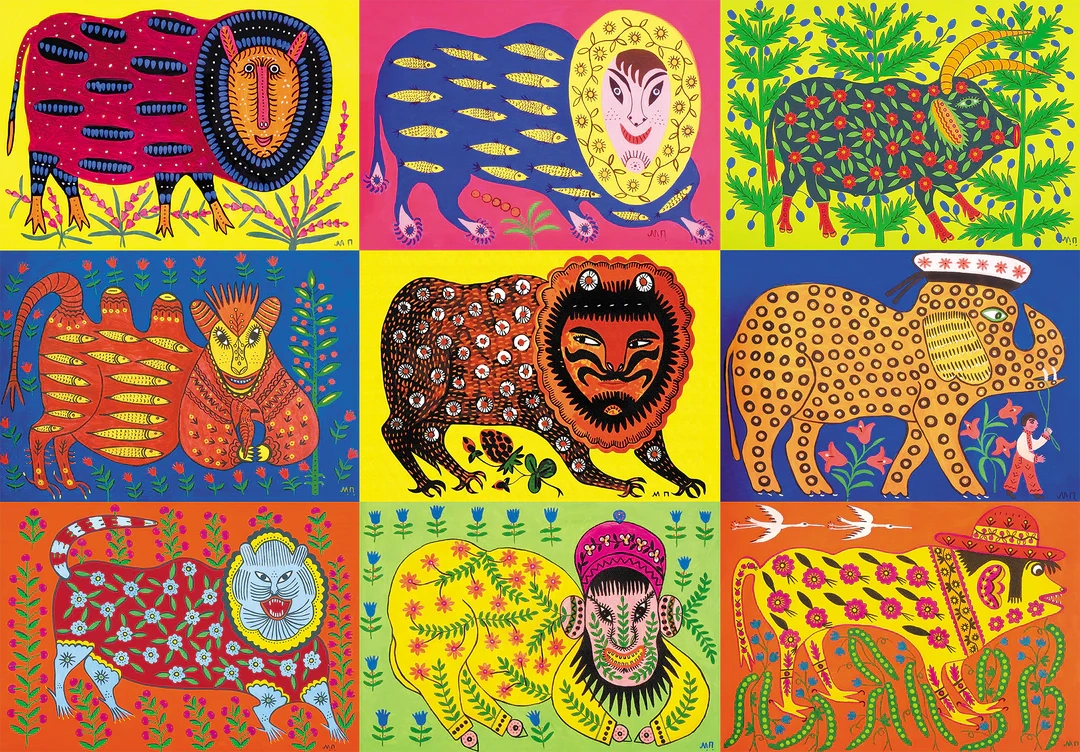 Пазл дерев'яний «Звірі Примаченко»