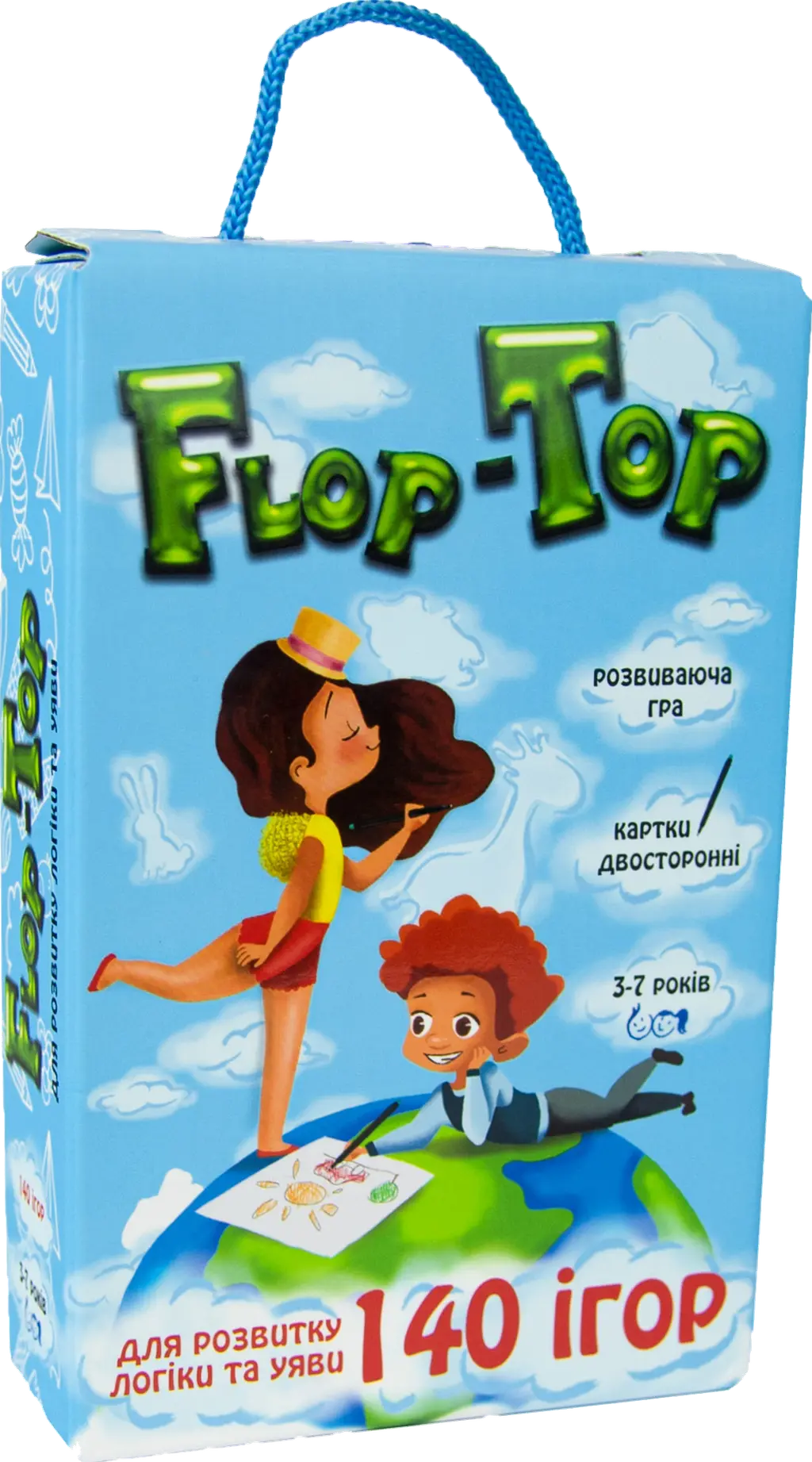 Обкладника "Настільна розвиваюча гра «Flop-Top»" Обкладинка "Настільна розвиваюча гра «Flop-Top»"