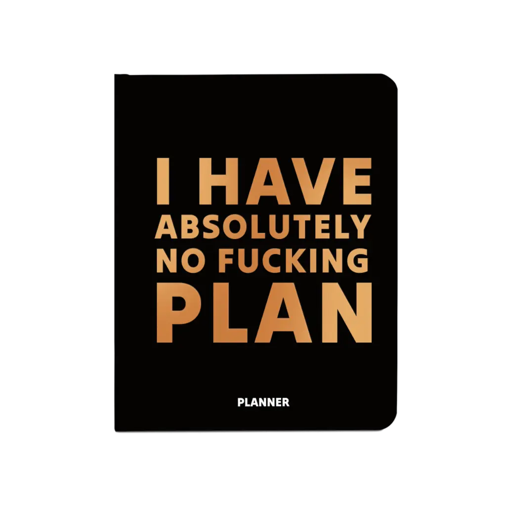 Обкладинка "Блокнот для планування "I HAVE ABSOLUTELY NO PLAN" чорний"