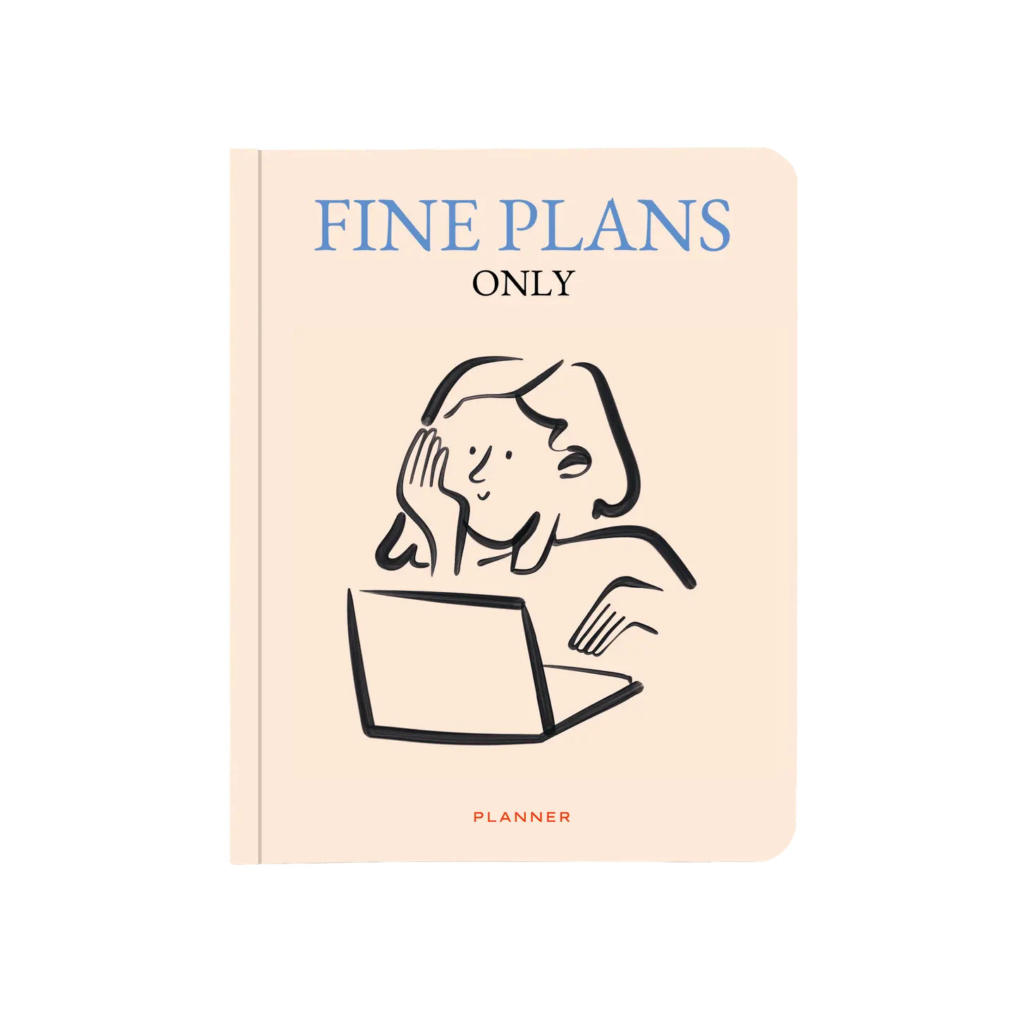 Блокнот для планування "Fine plans only" бежевий