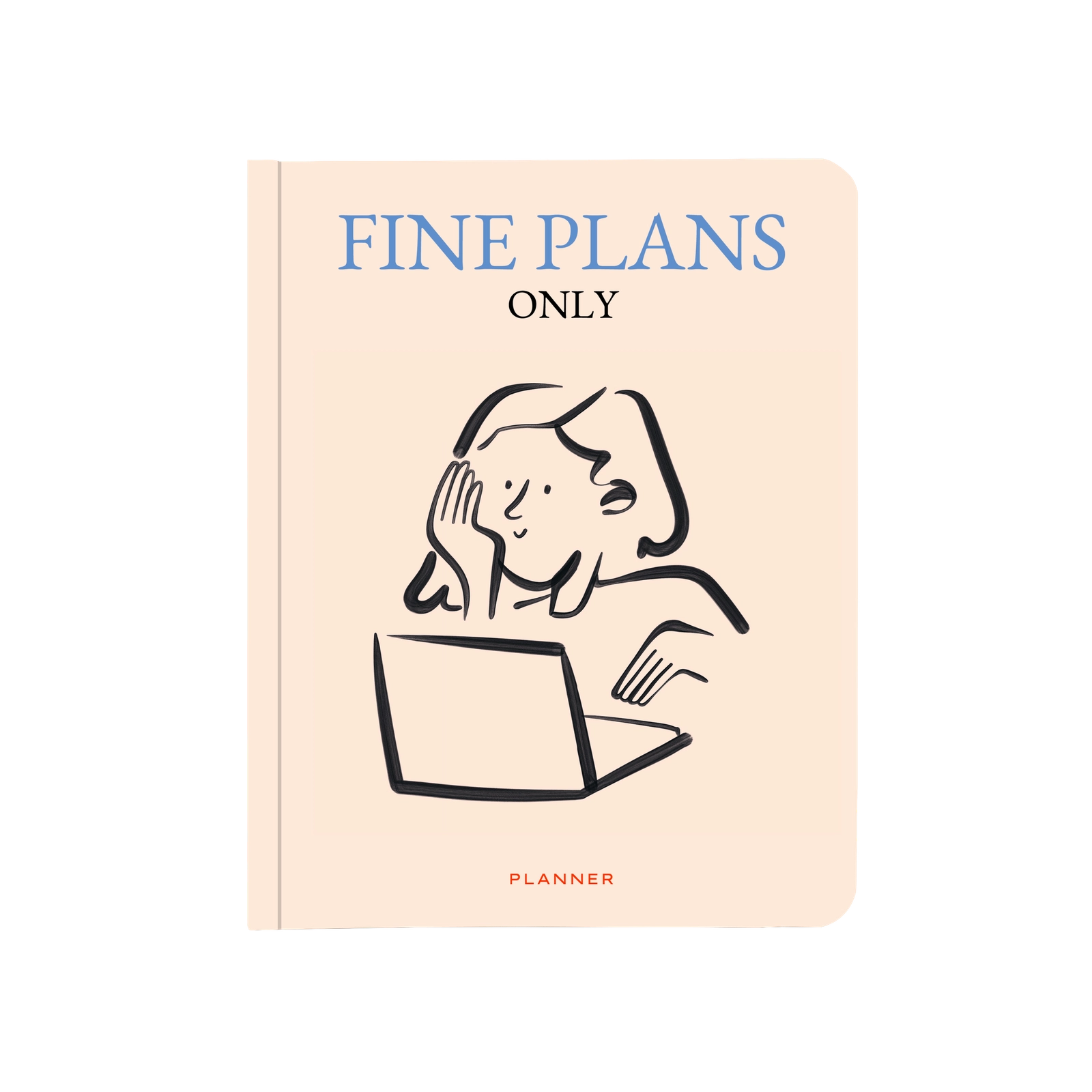 Блокнот для планування "Fine plans only" бежевий