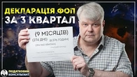 Як надати декларацію за 3 квартал (9 місяців) 2024 року ФОП 3 група 5%
