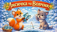 Лисичка та Вовчик | Українська Народна Казка Для Дітей | Чарівна Хатинка