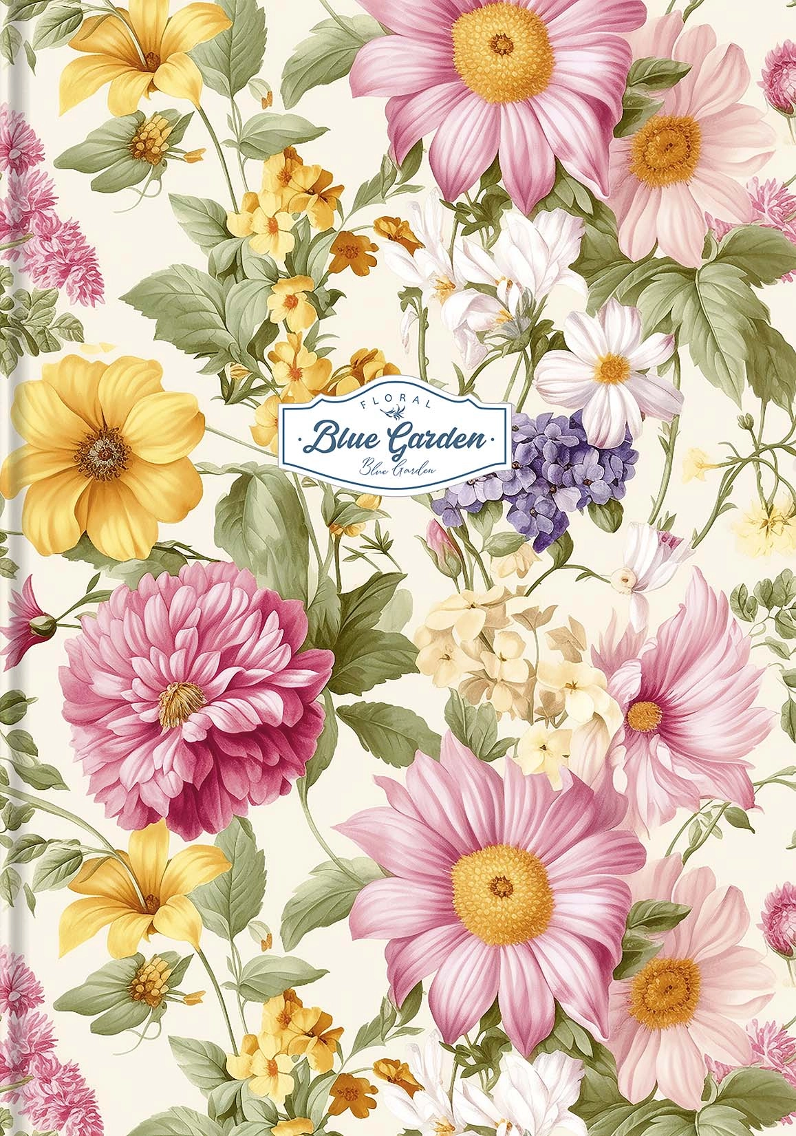 Обкладинка "Зошит в інтегральній палітурці «Blue garden» у клітинку"