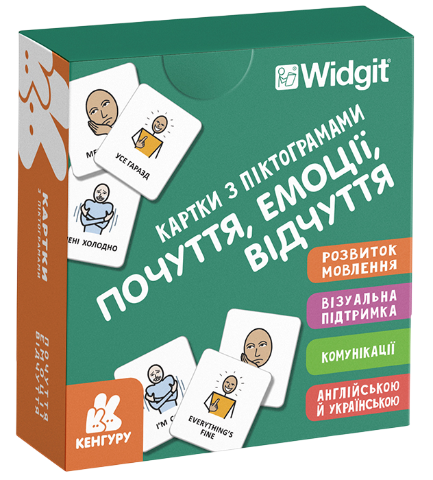 Обкладинка Картки з піктограмами. Почуття, емоції, відчуття