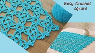 Looking for an easy and beautiful crochet square motif? Easy Crochet Square Motif
