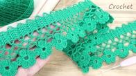 Цветочное ЛЕНТОЧНОЕ КРУЖЕВО вязание крючком Easy to Crochet TAPE LACE Tutorial