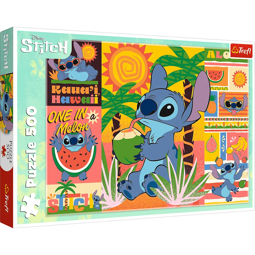 Пазл Trefl Lilo and Stitch Канікули зі Стічем 500 елементів