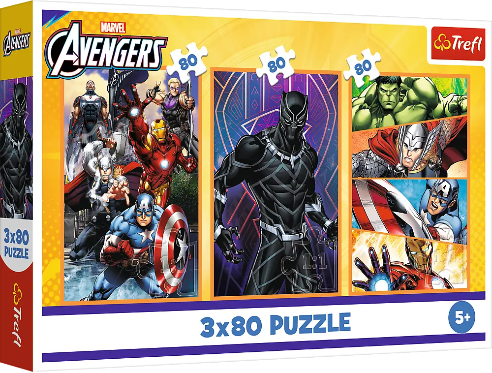 Пазли Trefl The Avengers Дні наповнені діями 3 в 1