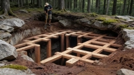 Building a Hidden Underground Den in the Deep Forest | Full Process