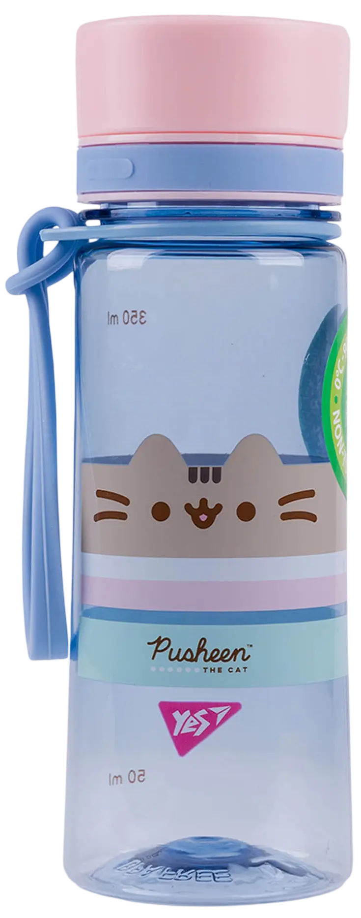 Обкладинка "Пляшка для води Yes Pusheen 400 мл, блакитна"