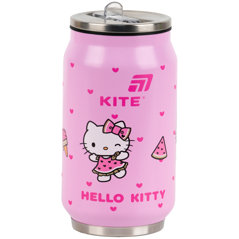 Термочашка з трубочкою Kite Hello Kitty, 350 мл