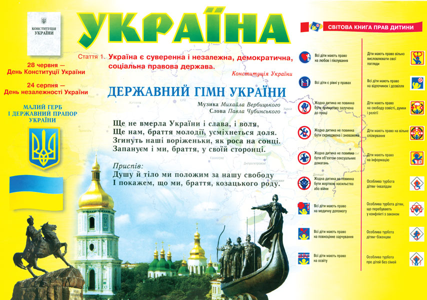 Дидактичний матеріал. Україна
