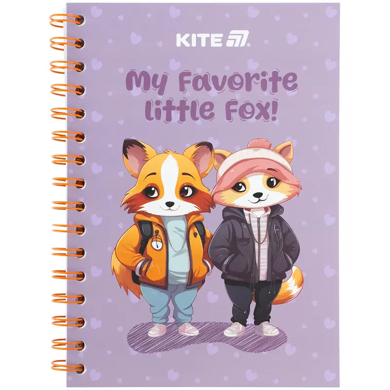 Обкладника "Блокнот на спіралі Kite Cute 4 (клітинка)" Обкладинка "Блокнот на спіралі Kite Cute 4 (клітинка)"