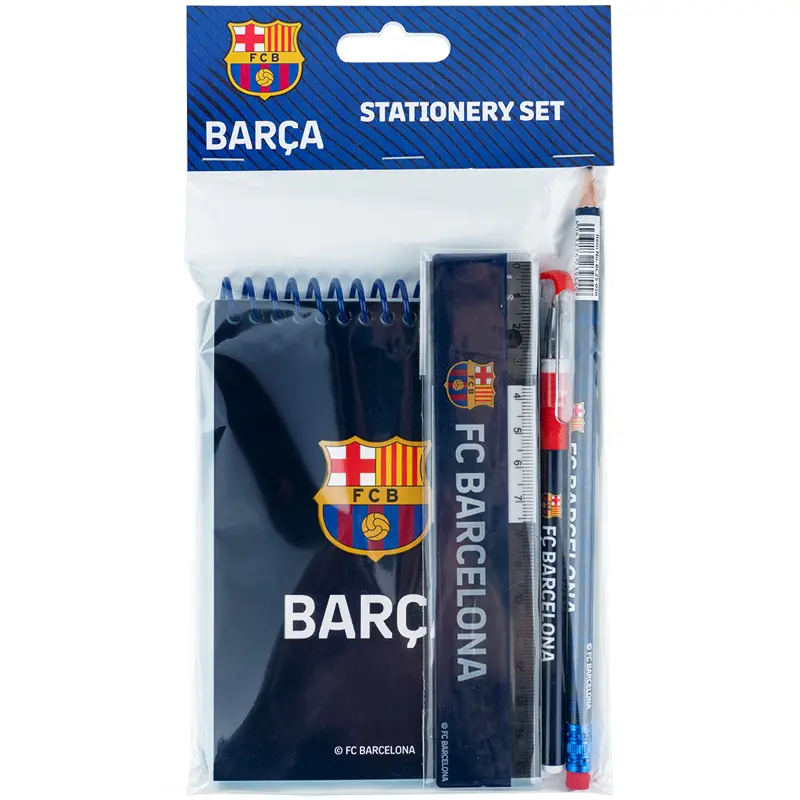 Набір канцтоварів Kite FC Barcelona (4 предмети)