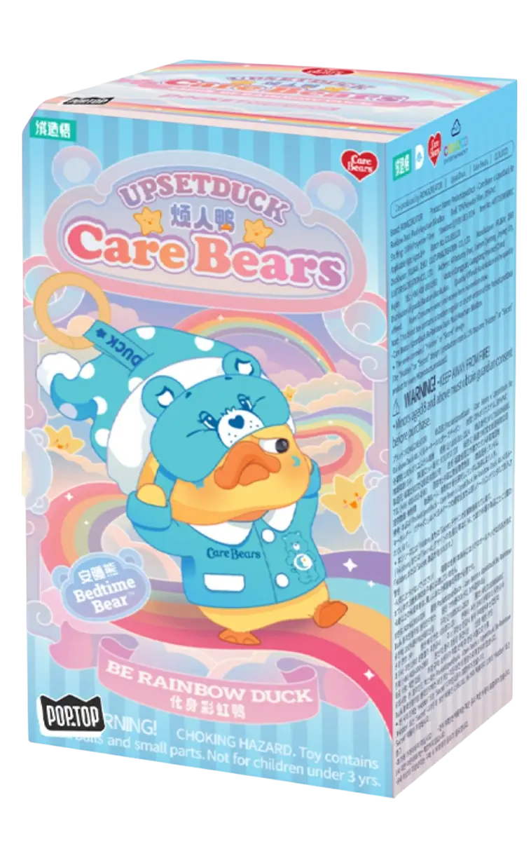 Обкладника "М'яка іграшка з кільцем Pop Top 1983toys Upset Duck x Care Bears Будь веселкою" Обкладинка "М'яка іграшка з кільцем Pop Top 1983toys Upset Duck x Care Bears Будь веселкою"