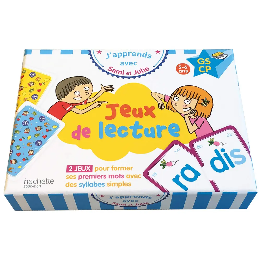 Обкладинка "J'apprends avec Sami et Julie: Jeux de lecture"