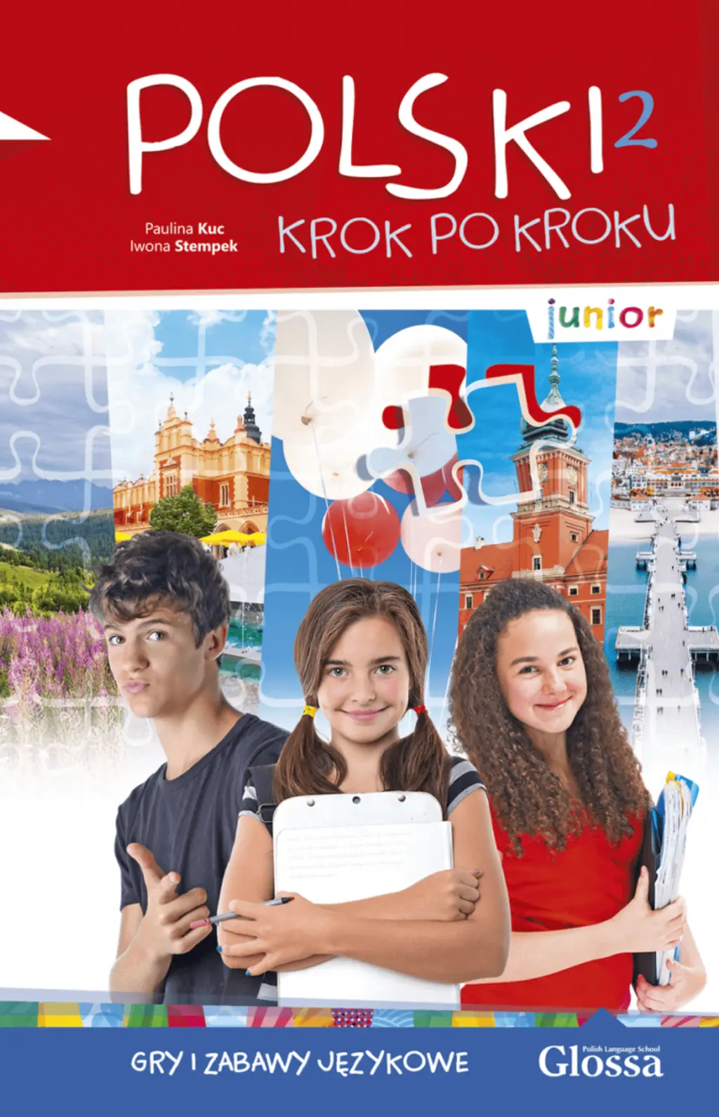 Обкладника "Polski, krok po kroku Junior 2 Gry i zabawy językowe" Обкладинка "Polski, krok po kroku Junior 2 Gry i zabawy językowe"