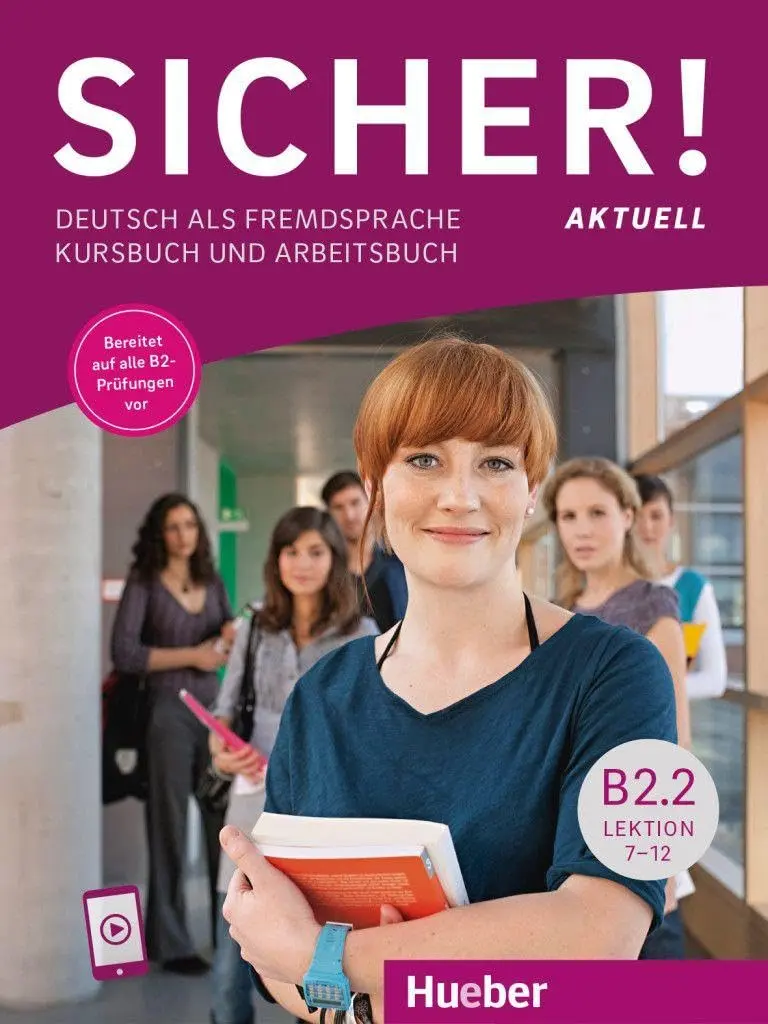 Обкладника "Sicher! aktuell, B2/2, Kursbuch + Arbeitsbuch. Lektion 7-12" Обкладинка "Sicher! aktuell, B2/2, Kursbuch + Arbeitsbuch. Lektion 7-12"