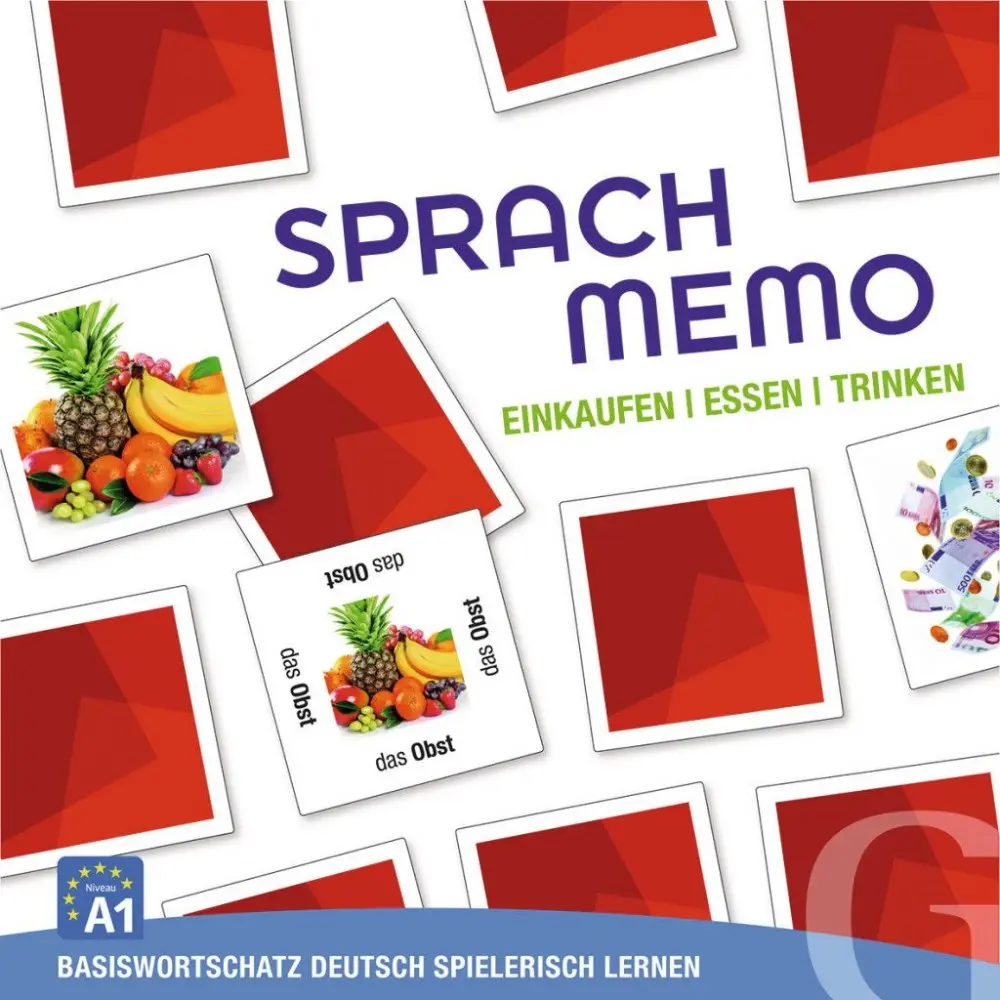 Обкладинка "Sprachmemo Deutsch: Einkaufen | Essen | Trinken"