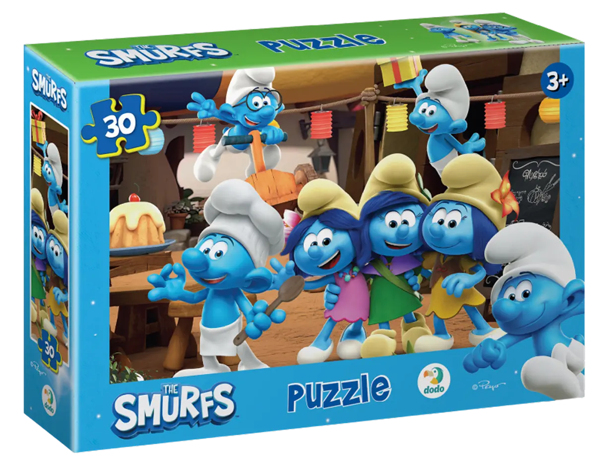 Пазл на 30 елементів The Smurfs. Вечірка Смурфів