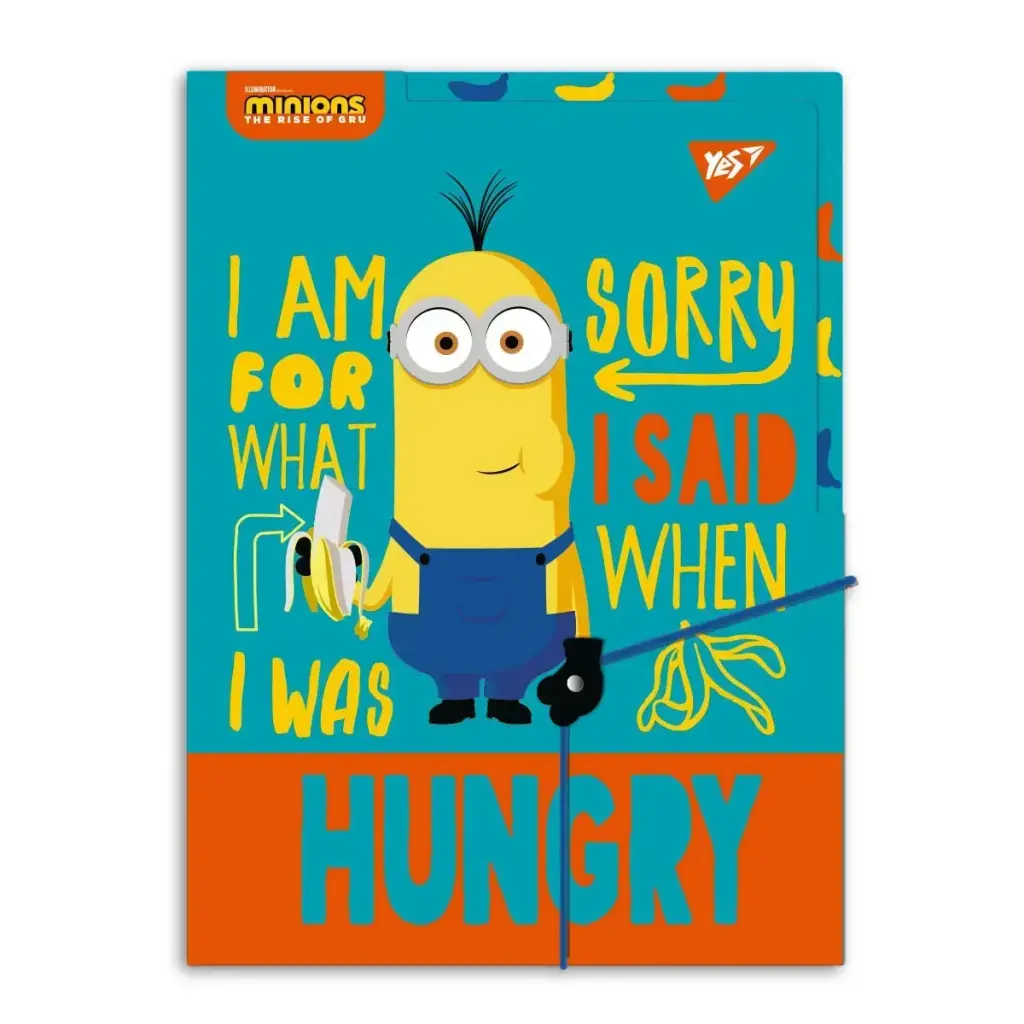Обкладника "Папка YES А4 c 3 роздільниками на гумці Minions Kevin" Обкладинка "Папка YES А4 c 3 роздільниками на гумці Minions Kevin"