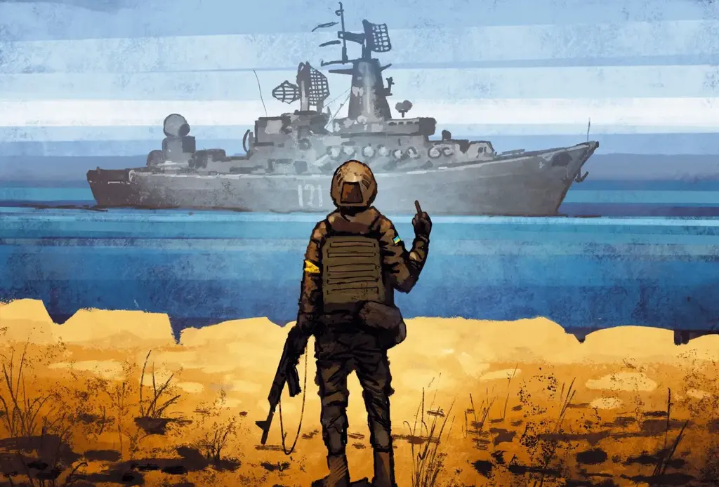 Обкладника "Пазл «Рускій воєнний корабель, іді...!»" Обкладинка "Пазл «Рускій воєнний корабель, іді...!»"