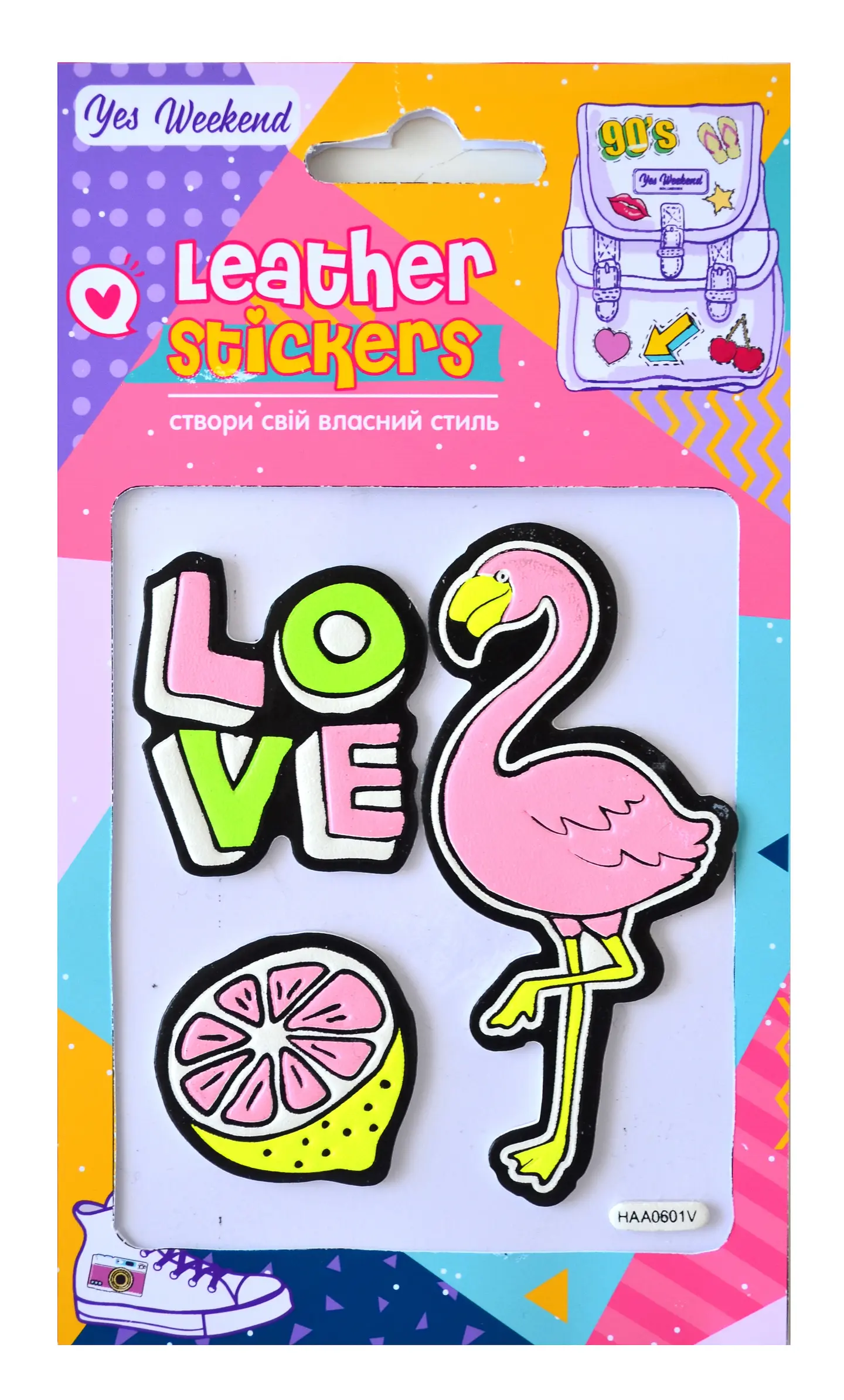 Набір наклейок YES Leather stikers Flamingo