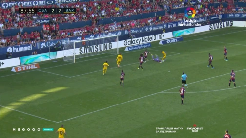 3-й тур. Осасуна — Барселона 2:2. Обзор матча