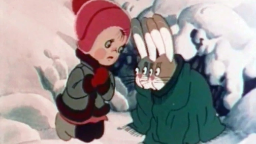 Девочка и зайцы