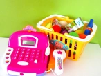 Learn names of fruit and vegetables toys with Cash Register! Play Toys!