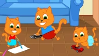 Cats Family in English - Favorite Toys Cartoon for Kids