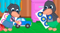 Benny Mole and Friends - Colored Stickers Cartoon for Kids