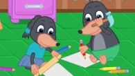 Benny Mole and Friends - Drawing Competition Animation