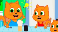 Cats Family en Français - Expérience de Cola Vidéos Animés 2020 en Français