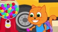 Cats Family en Français - Machine de Gomme a Réparé le Bus Vidéos Animés 2020 en Français