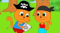 Cats Family en Français - Pirates à La Recherche D un Trésor Dessin Animé 2020 en Français