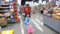 Boram finds toy food vs real food at the mart