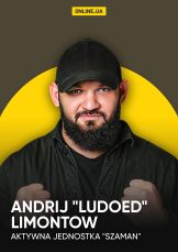 Andrij "Ludoed" Limontow, aktywna jednostka "Szaman". — plakat
