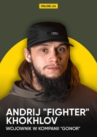 Andrij "Fighter" Khokhlov, wojownik w kompanii "Gonor"