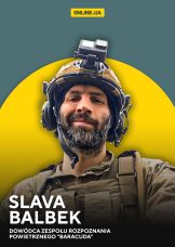 Slava Balbek, dowódca zespołu rozpoznania powietrznego "Baracuda" — plakat